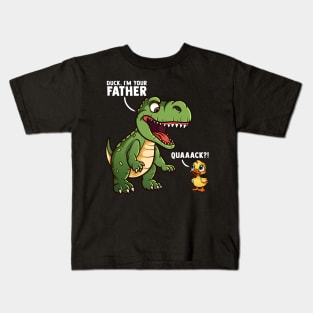 Funny Duck Dinosaur Gifts Men Kids Women Funny Dinosaur Kids T-Shirt